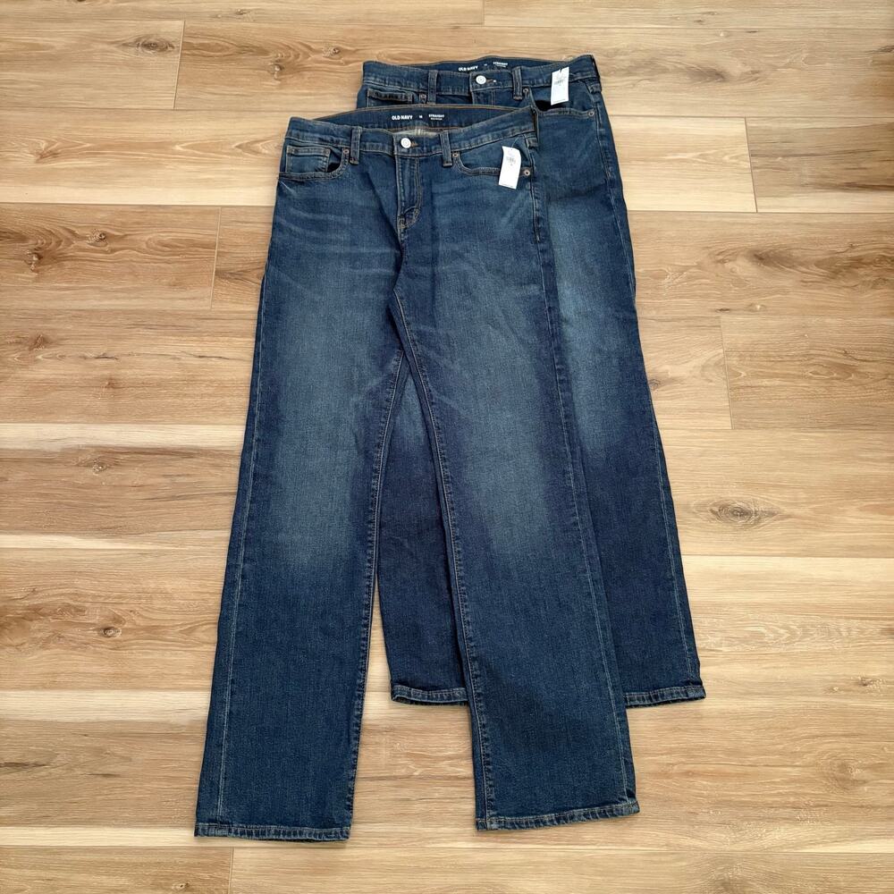 Lot of 2 Old Navy Boy’s Straight Jeans 16